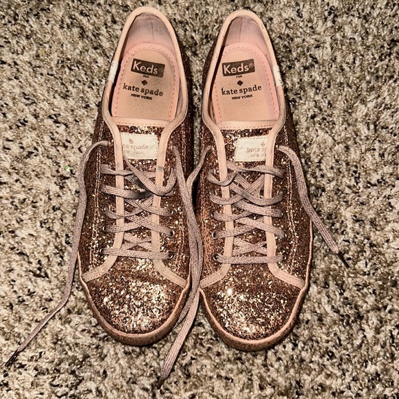 EUC Kate spade keds glitter shoes - Picture 2 of 7